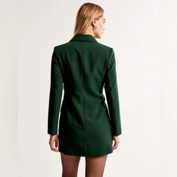 Abercrombie & Fitch Green Side Belt Blazer Dress - Picture 3 of 6